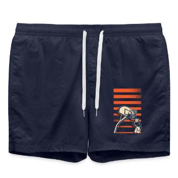 Basketball Basketballer - Badeshorts - French Navy - Vorne - AI Model Male 185 light (185cm)