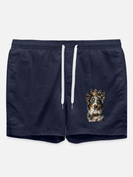 Australian Shepherd - Swim Trunks - french navy