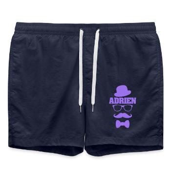 Cadeau pour Adrien - Short de bain - bleu marine - Devant - AI Model Male 185 light (185cm)