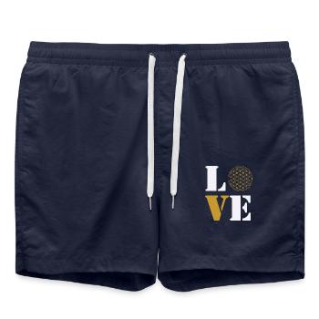 Amour fleur de vie - Short de bain - bleu marine - Devant - AI Model Male 185 light (185cm)