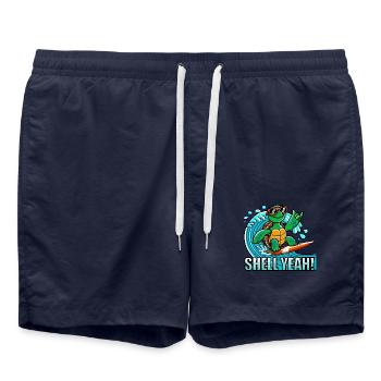 Tortue de surf – Tortue de surf - Short de bain - bleu marine - Devant - AI Model Male 185 light (185cm)
