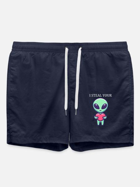Alien Alien Jeg stjæler dit hjerte - Badeshorts - navy