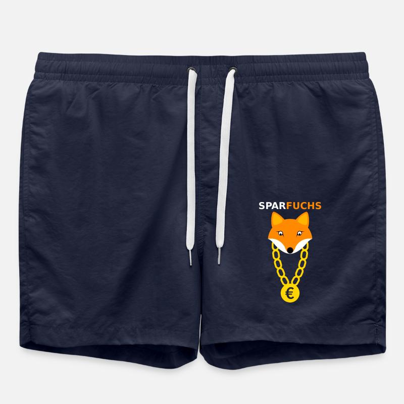 Sparfuchs Fuchs Tier Geschenk - Badeshorts - French Navy