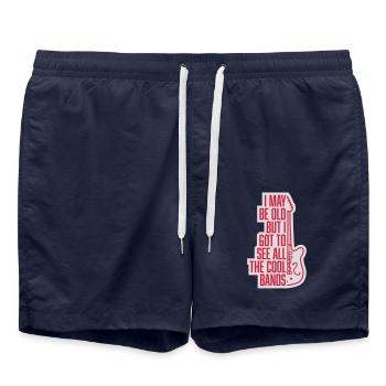 Je suis peut-être vieux - Short de bain - bleu marine - Devant - AI Model Male 185 light (185cm)