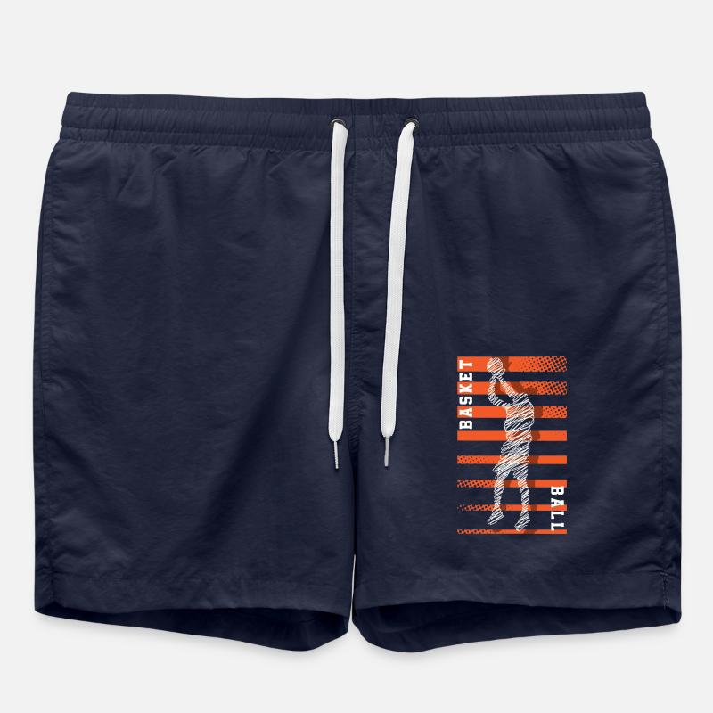 Joueurs de basket-ball - Short de bain - bleu marine