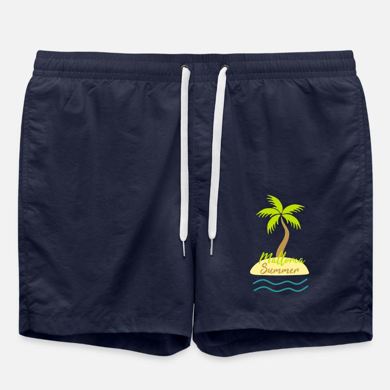 Mallorca summer - Swim Trunks - french navy