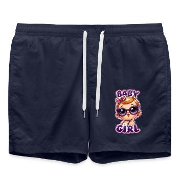 Bébé - Short de bain - bleu marine - Devant - AI Model Male 185 light (185cm)