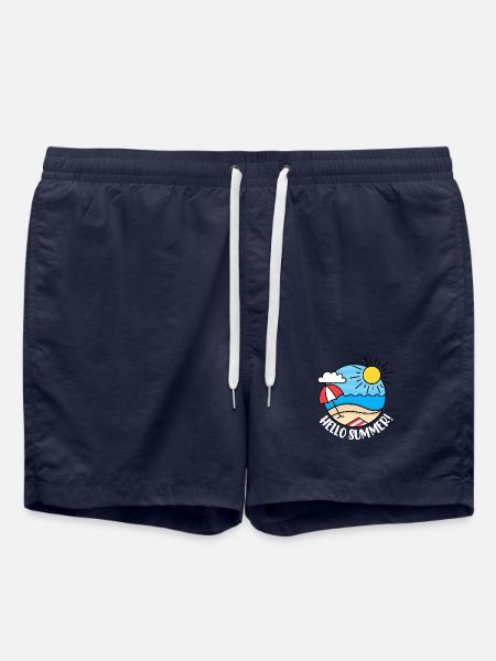 Hello Summer 2 (dark) - Swim Trunks - french navy