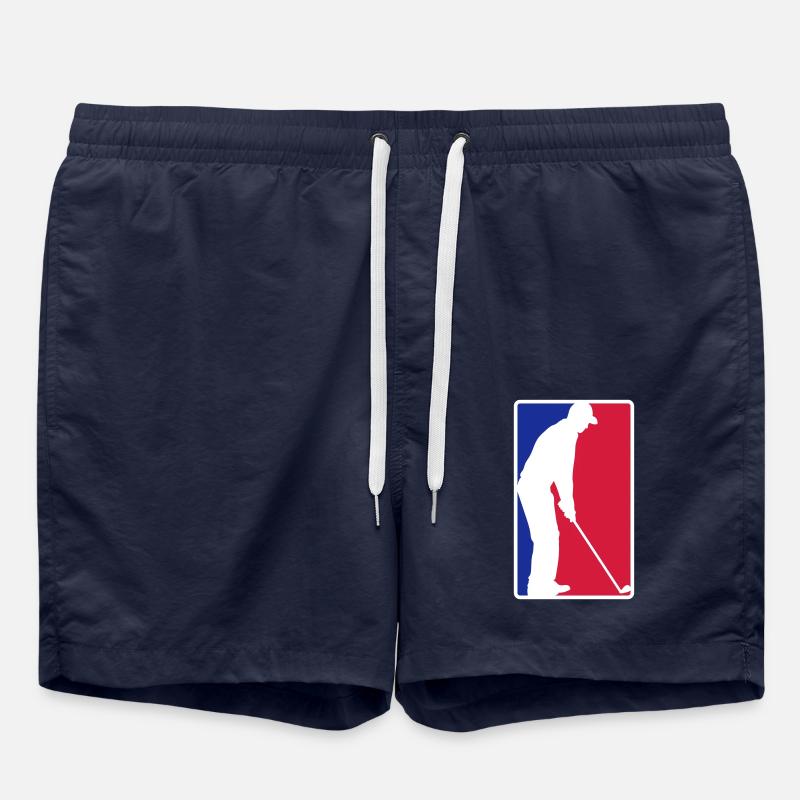 Golf bleu rouge - Short de bain - bleu marine