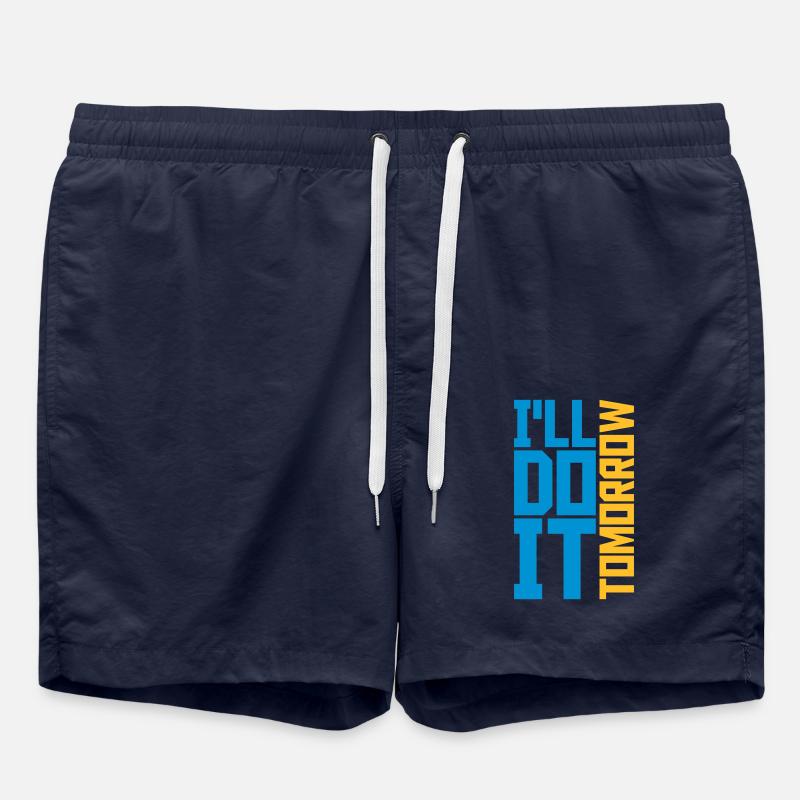 do it tomorrow Zitat - Badeshorts - French Navy