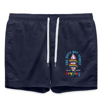 Crystal collect enought- Kristalle - Badeshorts - French Navy - Vorne - AI Model Male 185 light (185cm)