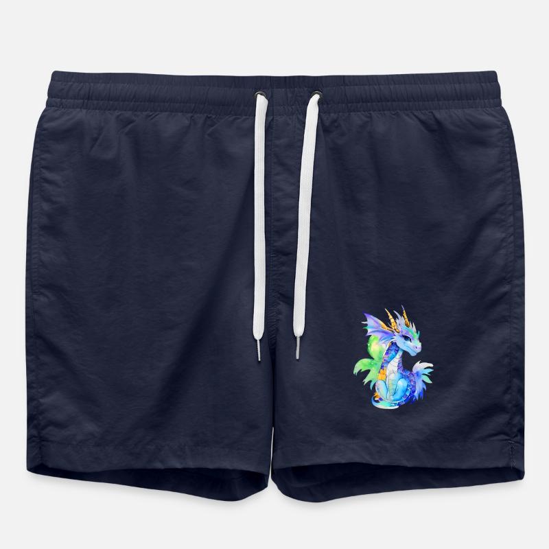 Kleiner Drache - Badeshorts - French Navy