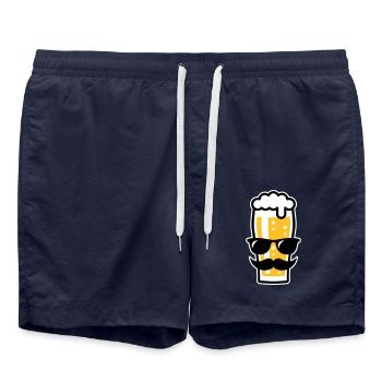 XSonnenbrille Sommer (Dreifarbig) - Badeshorts - French Navy - Vorne - AI Model Male 185 light (185cm)