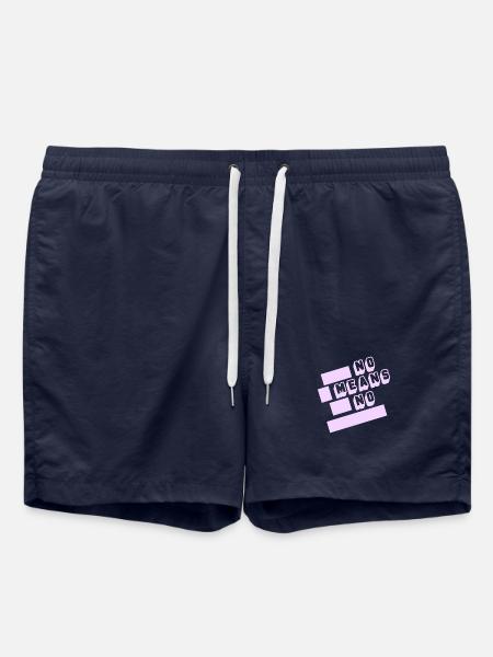 No means no - Badeshorts - French Navy