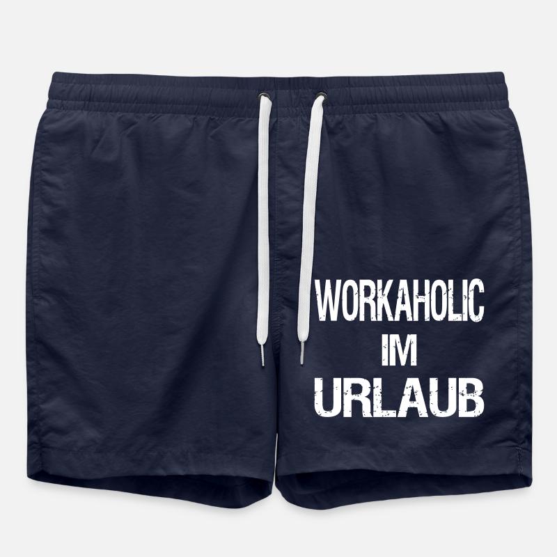 Workaholic on vacation - Swim Trunks - french navy