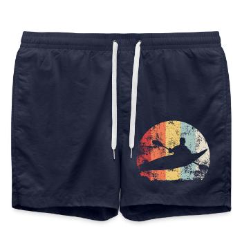 Kajak Kajak Fahren - Badeshorts - French Navy - Vorne - AI Model Male 185 light (185cm)