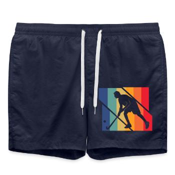 Field hockey - Swim Trunks - french navy - Front - AI Model Male 185 light (185cm)