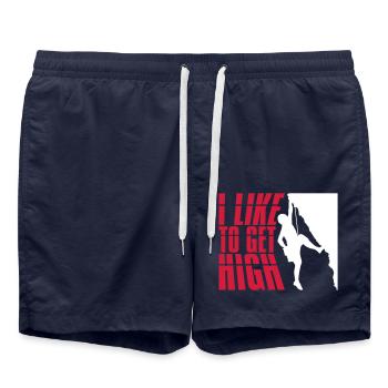like to get high - Badeshorts - French Navy - Vorne - AI Model Male 185 light (185cm)