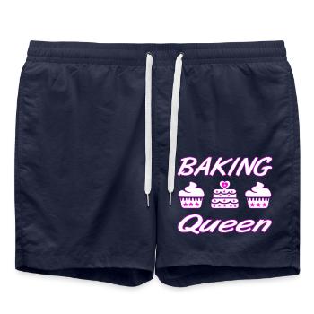 Bake - Swim Trunks - french navy - Front - AI Model Male 185 light (185cm)