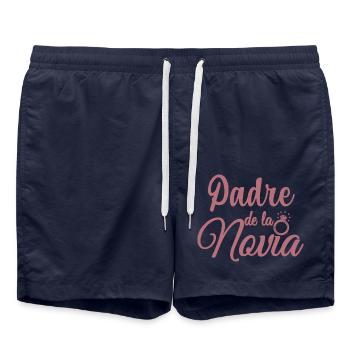 Padre de la Novia Bride's Father Wedding Gift - Swim Trunks - french navy - Front - AI Model Male 185 light (185cm)