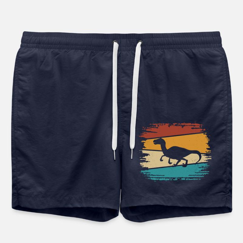 Velociraptor - Badeshorts - French Navy