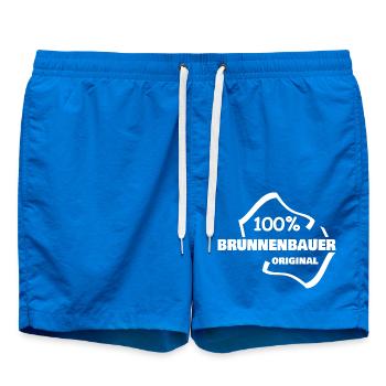 Profession Constructeur de puits - Short de bain - cobalt blue - Devant
