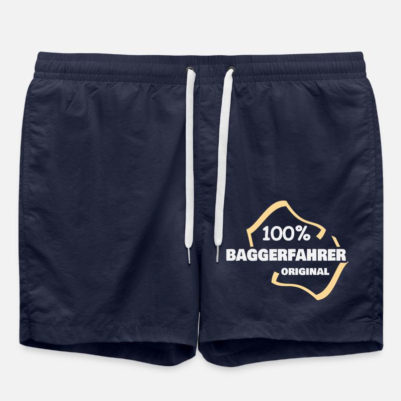 Baggerfahrer - Badeshorts - French Navy