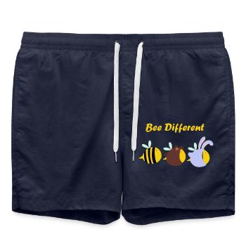 Bee Different - Swim Trunks - french navy - Front - AI Model Male 185 light (185cm)