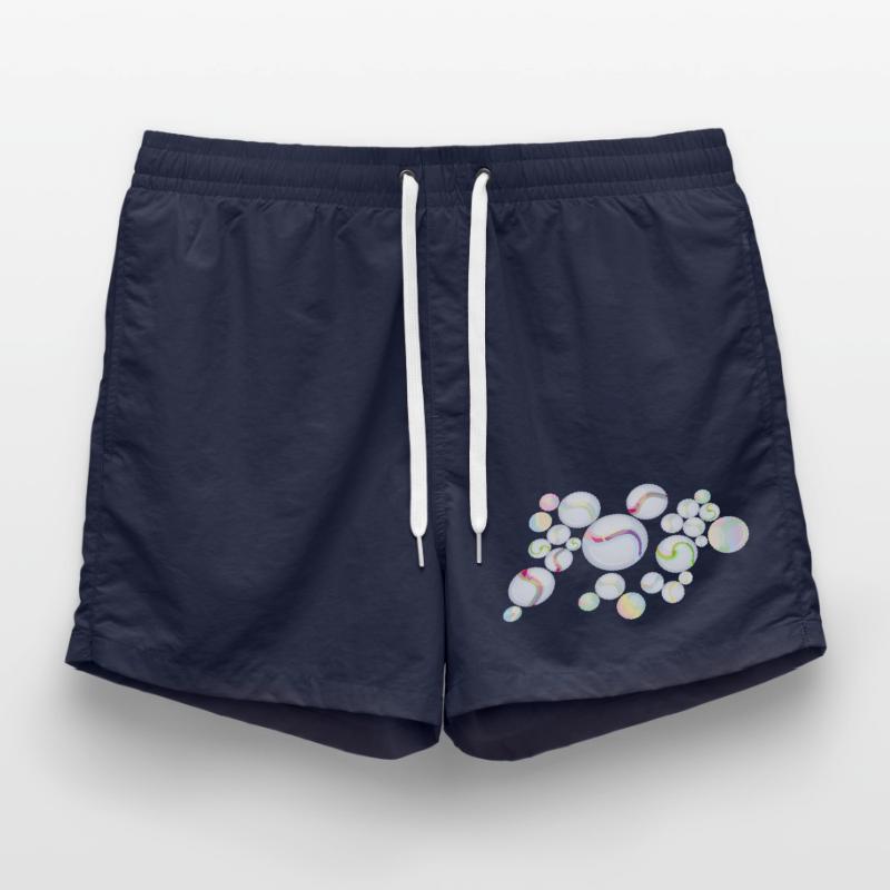 Marbles with Pattern – Shimmering Elegance Swim Trunks