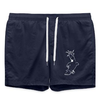 Cacatoès mignon - Short de bain - bleu marine - Devant - AI Model Male 185 light (185cm)