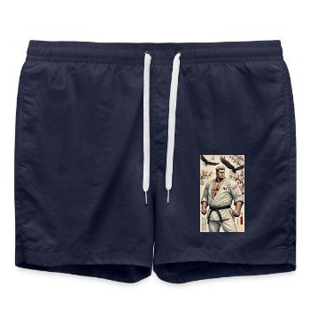 Karaté Américain MAÎTRE - Short de bain - bleu marine - Devant - AI Model Male 185 light (185cm)
