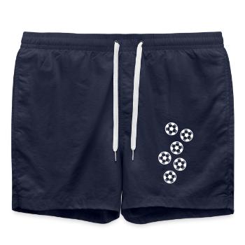 Ballon de football - Short de bain - bleu marine - Devant - AI Model Male 185 light (185cm)