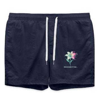 Reconnecting - Badeshorts - French Navy - Vorne - AI Model Male 185 light (185cm)
