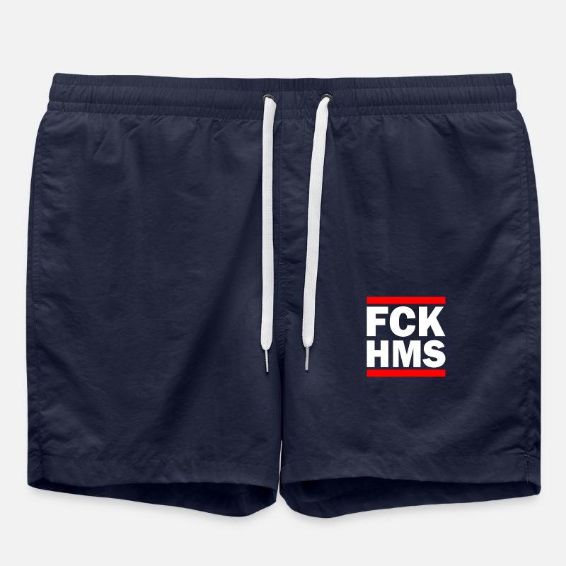 Fck hms - Short de bain - bleu marine