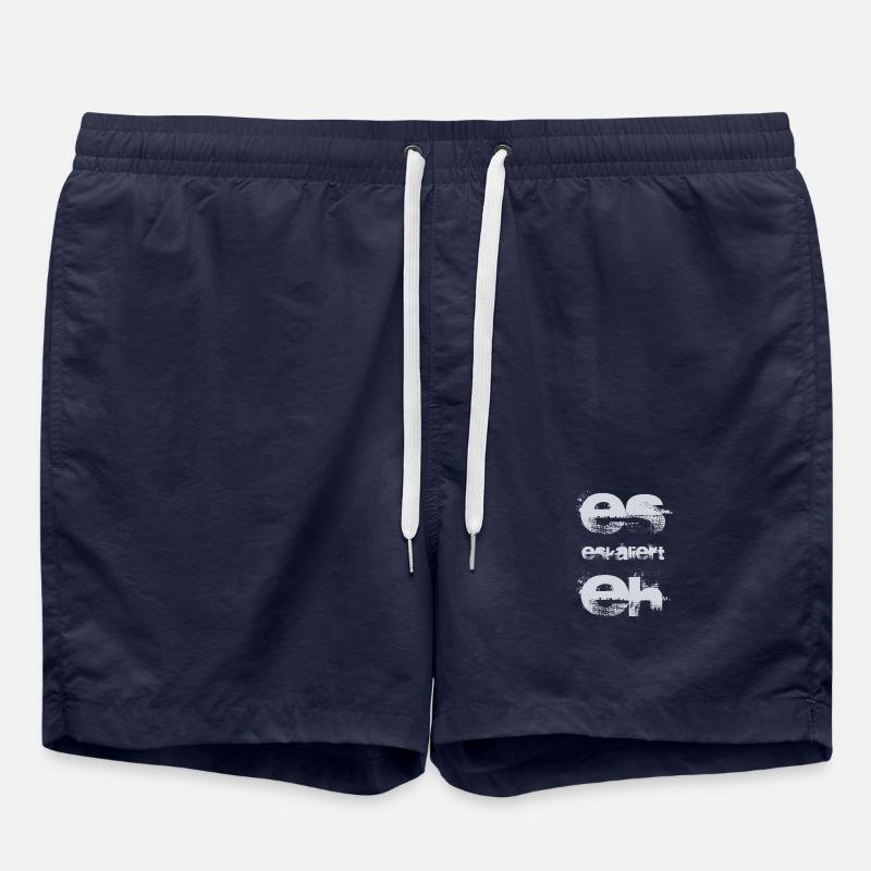 it's escalating anyway - Swim Trunks - french navy