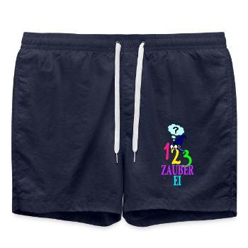123 Magic Magic Hat Speech Bubble bande dessinée - Short de bain - bleu marine - Devant - AI Model Male 185 light (185cm)