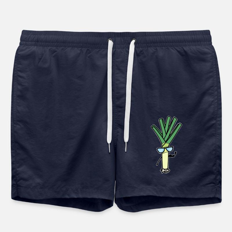 Poireau - Short de bain - bleu marine