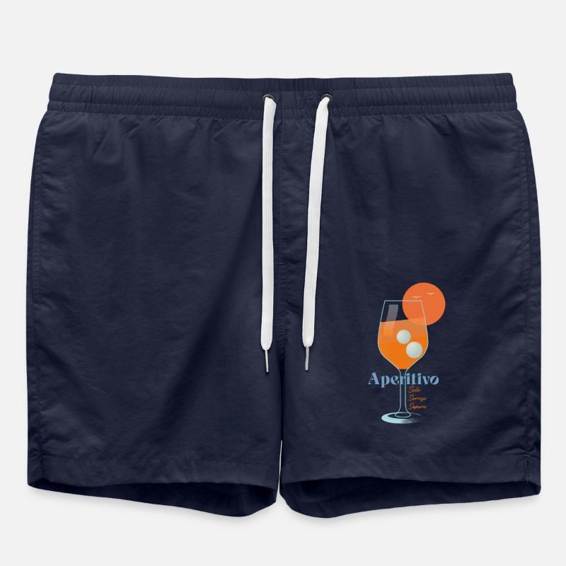 Aperitivo Italiano - Sun Smile Taste - Swim Trunks - french navy