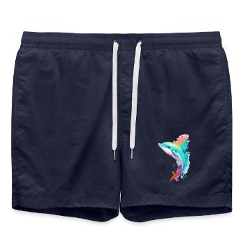 Dauphin - Short de bain - bleu marine - Devant - AI Model Male 185 light (185cm)