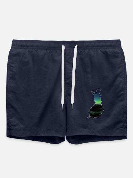 The map of Finland - Swim Trunks - french navy