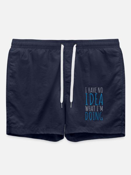 I Have No Idea - Swim Trunks - french navy
