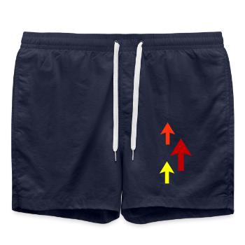 pfeile - Badeshorts - French Navy - Vorne - AI Model Male 185 light (185cm)