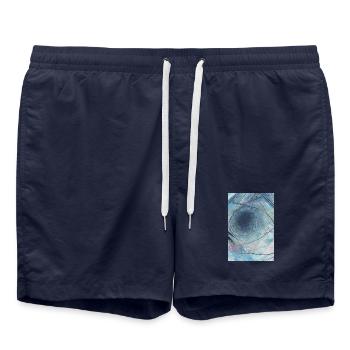 Formes et motifs - Short de bain - bleu marine - Devant - AI Model Male 185 light (185cm)