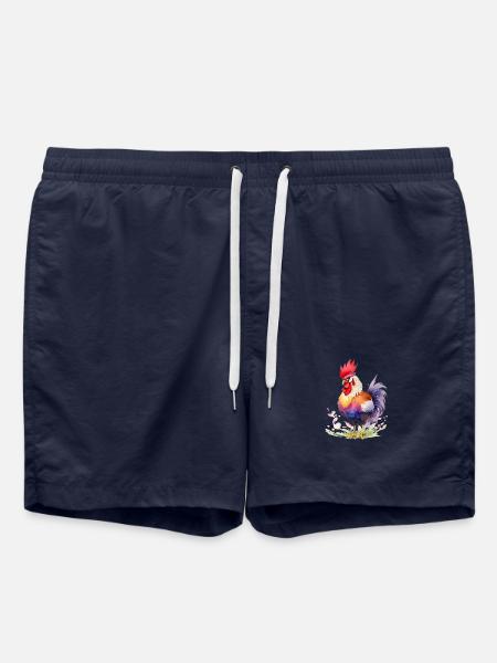 Fier coq - Short de bain - bleu marine