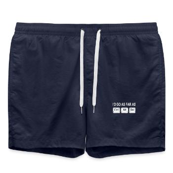 Programmeur raccourci geek support informatique ordinateur ta - Short de bain - bleu marine - Devant - AI Model Male 185 light (185cm)