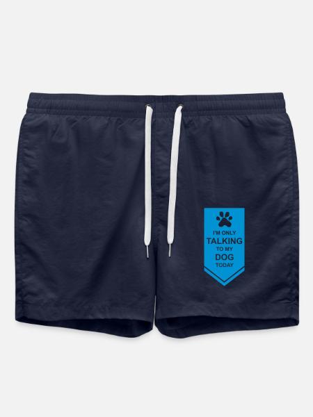only talking to dog - Swim Trunks - french navy
