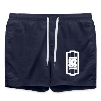 Jahr 1951 - Badeshorts - French Navy - Vorne - AI Model Male 185 light (185cm)