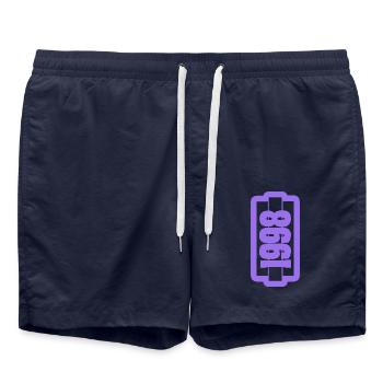 1998 - Short de bain - bleu marine - Devant - AI Model Male 185 light (185cm)