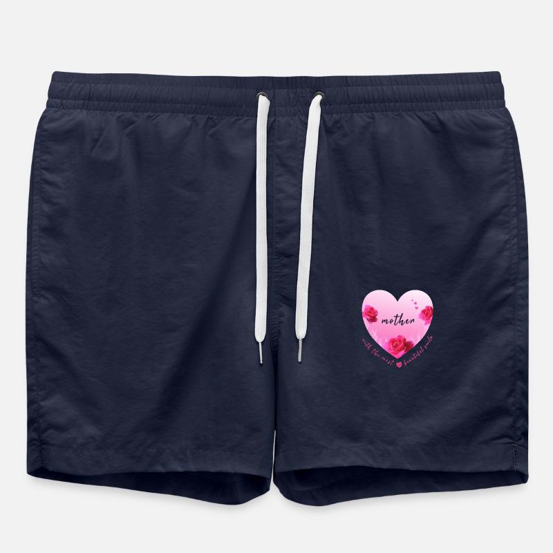 mère maman maman maman - Short de bain - bleu marine