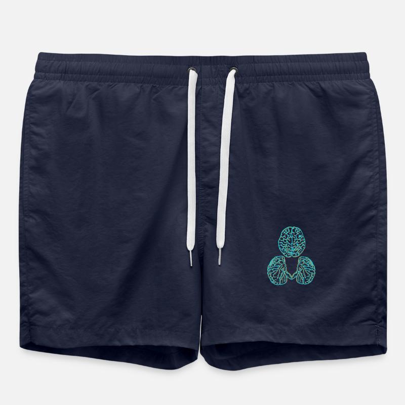 Brain - Swim Trunks - french navy